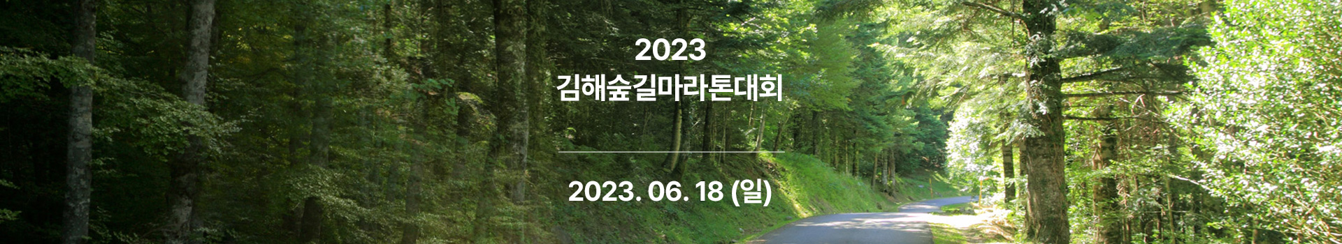 2023 김해숲길마라톤대회 대표 이미지