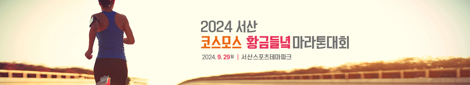서산 코스모스 황금들녘 마라톤대회 대표 이미지