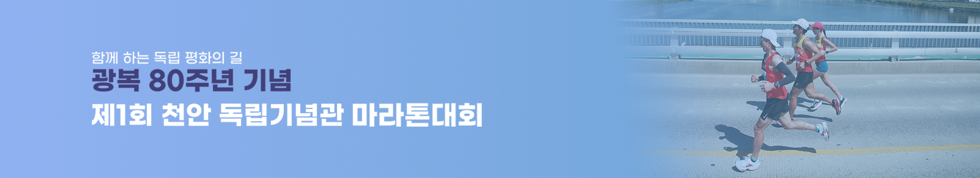 제1회 천안독립기념관 마라톤 대표 이미지